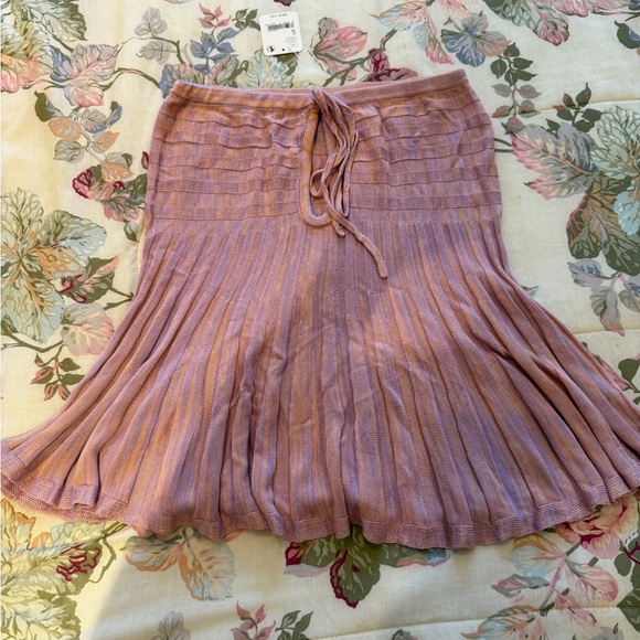 Free People Mauve Strapless Pleated Top - Picture 4 of 10